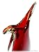 American Chateau Ruby Red Sommerso Art Glass Fused Hand Blown Vase