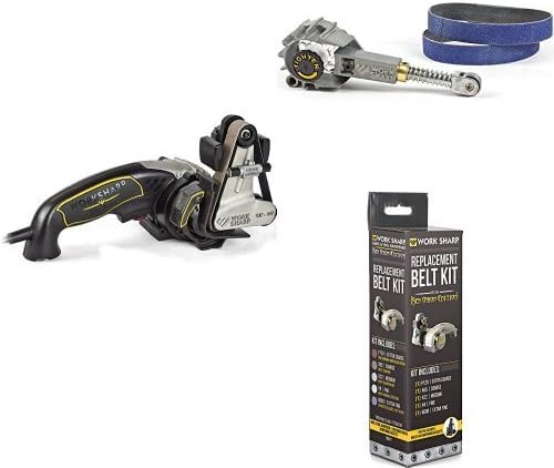 Work Sharp Ken Onion Edition with Assorted Belt Kit and Tool Grinder Attachment
