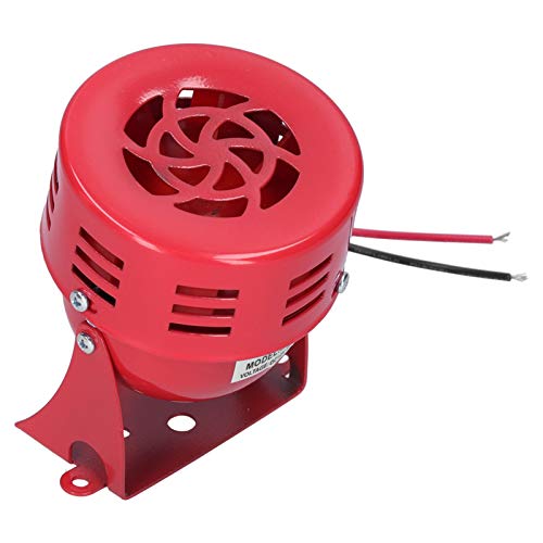 BERM silnik elektryczny syrena alarmowa Mini czerwona obudowa ze stali nierdzewnej 114DB DC12V dla fabryk szkół kolei