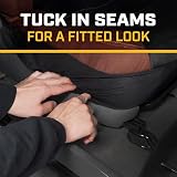 Cat® Flexfit™ Pokrowce na siedzenia samochodowe do samochodów ciężarowych i SUV-ów (zestaw 2 szt.) – czarne pokrowce na siedzenia samochodowe na przednie siedzenia, ochraniacze na siedzenia ciężarówki