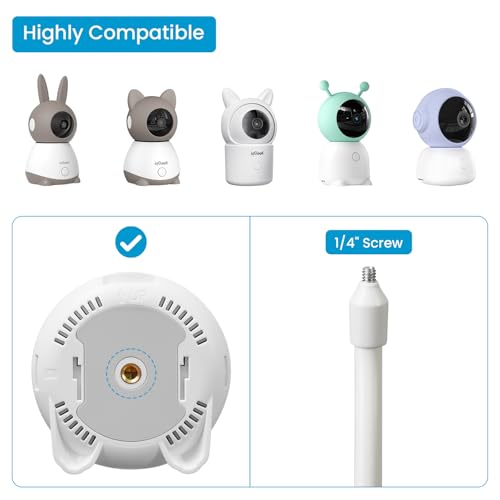 Image of ieGeek Baby Monitor Mount Bracket 1T / 4 /5 /6T Baby Camera Holder Mount Strong Camera Holder with a 1 /4 inch Screw