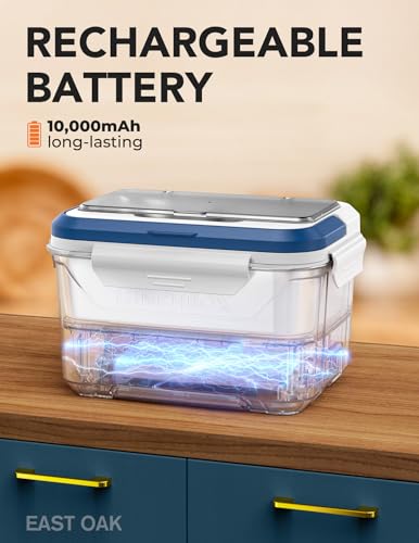 image for EAST OAK Cordless Electric Lunch Box for Adults, Heated Lunch Box Batt