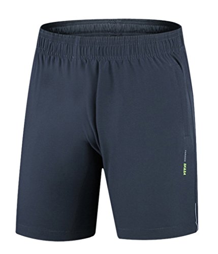 Geval Coupe décontractée pour Hommes Respirant Quick Dry Gym Shorts M Gris foncé Cover