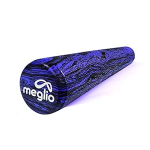 Meglio Foam Roller – 90 cm – for Fitness and Muscle Massage – Deep Tissue Trigger-Point Therapy – Relieves Tension, Aches, & Pains in Back & Body – Yoga – Pilates – Stretching & Home Workouts