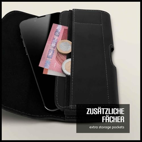 Étui horizontal OnePlus 3 moex à fermeture magnétique et clip ceinture robuste - 3