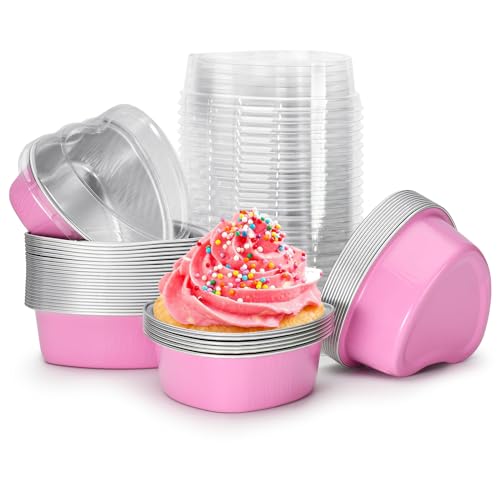 50PCS-35oz100ml-Mini-Heart-Cake-PansValentines-Day-Heart-Shaped-Cake-Pans-with-LidsAluminum-Foil-Heart-Cake-Pan-PinkReusable-Foil-Cake-Pan-for-Mothers-Day-Weddings-and-Birthdays