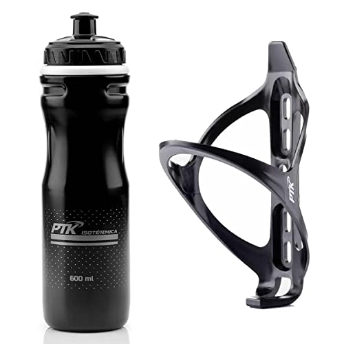 Garrafa Água Isotérmica Squeeze Caramanhola + Suporte Bike