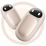 【2025新登場】 HAGOOGI 充電式カイロ 2秒急速発熱 3階段温度調節 【小型 超軽量 磁気式/分離式設計】 電気カイロ 2個セット 6000mAh クリスマスプレゼント 最大14時間連続使用 持ち運びやすい 5V/2A急速充電 繰り返し利用 旅行 出張 通勤通学用 寒さ対策 ゴールド