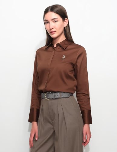 Image of Cotton Sateen Regular fit Shirt