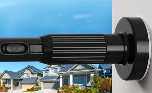 Image of Long Tension Rod 41-103inch Black Tension Curtain Rods no Drilling