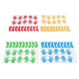 FUNNETOYU 40 Paar Selbstklebende Bunte Hand und Fußabdruck Aufkleber Vinyl...