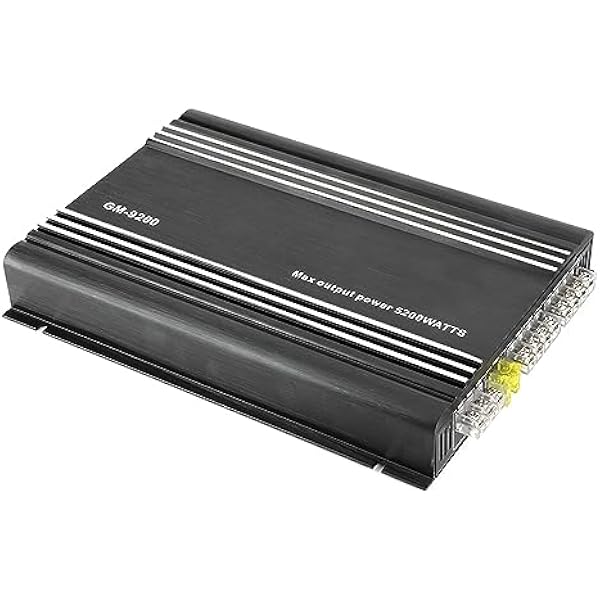 Keenso 4-kanałowy Samochodowy Wzmacniacz Mocy Audio o Mocy 70 W, Automatyczny Wzmacniacz Stereo ze Stopu Aluminium z rezystancją nieindukcyjną o Dużej, do Samochodowego Systemu