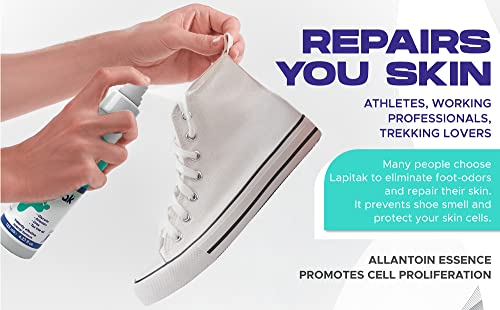 Lapitak Shoe Deodorizer and Foot Spray - Shoe Deodorizer Spray and Shoe Odor Eliminator & Athletes Foot Spray- Shoe Spray,Gym Bag - Foot Odor Eliminator for Feet & Talco para los pies mal olor y sudor, Odor Eaters for Shoes Formula Tea Tree Oil - Thumbnail 5