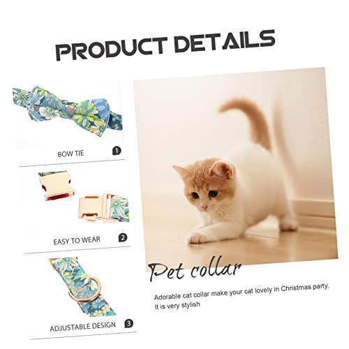 Collier de chien à cravate anti-irritation avec motif de fleurs - 4