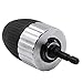 Produktbild Ba30DEllylelly 1,5-13 mm elektrische Hammer schlüssellose Bohrfutter Bohren Sie schlüsselloses Spannfutter 3/8-24UNF mit 1/4"Sechskantadapter-Umrüstfutter