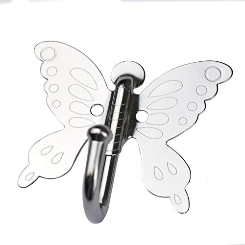 Sununico Wall Hooks For Girls Bedroom, 5 Pack Coat Hooks Wall Mounted With 10 Pieces Of Anchor Screws For Coat, Scarf, Hat, Towel, Robe, Key #TOP4