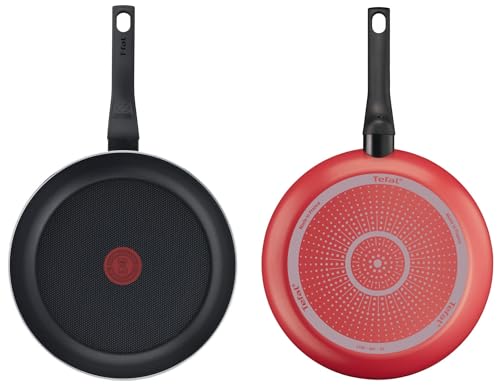 مقلاة تيفال 20 سم - 100% صنع في فرنسا - غير لاصقة مع إشارة حرارية - سهلة التنظيف B5720253