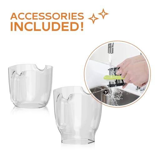 WHUTO Masticating Juicer Machines, Cold Press Juicer, Easy to Clean with Brush, Touch Screen Stainless Juicer Machines for Vegetable & Fruit, Juice Maker with Quiet Motor & 2 Speed Modes, Grey - Thumbnail 6