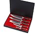 Produktbild YARENH Messerset Damast 5er - Damastmesser Kochmesser Set Scharf Aus Japanisches Damaststahl Klinge & Dalbergia Holzgriff,Global Brotmesser Set Profi KTF-Serie