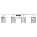 4-Light Crystal Bathroom Vanity Light