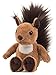 Schaffer Knuddel mich! 5690 Luzy Plüsch Eichhörnchen, Braun/Weiß, Größe S 18 cm