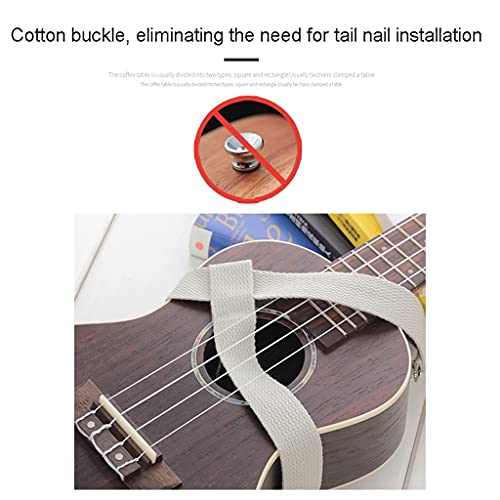 XWWDP Bandoulière sans Crampons pour ukulélé Sélectionné Café/Beige Bicolore Coton Respirant Longueur De La Sangle… - Les Beatles, Paul McCartney, John Lennon, RIngo Starr, George Harrison XWWDP Bandoulière sans Crampons pour ukulélé Sélectionné Café/Beige Bicolore Coton Respirant Longueur De La Sangle… – Image 4