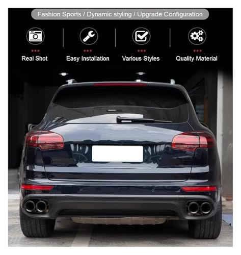 Tuyau d'échappement Cayenne GTS anti-rouille pour remplacer les embouts usés