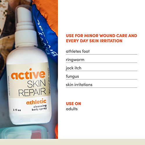 Active Skin Repair Fungus Relief Spray - Natural, Non-Toxic, And No Sting After Sport Treatment For Athletes Foot, Ringworm, Jock Itch, Fungus, And Other Skin Irritations (3 Oz) #TOP4