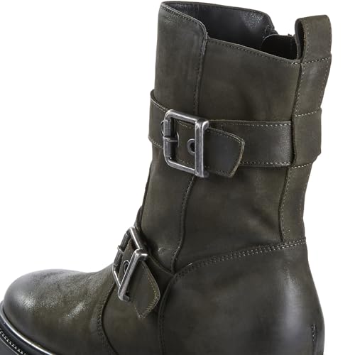 Tamaris Damen Stiefelette Leder bequem; GREEN, EU 40