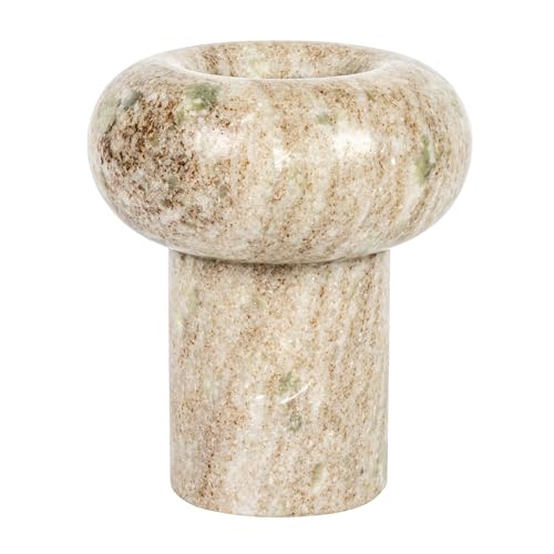 Round Marble Tealight Holder, Beige by Bloomingville - Image 6