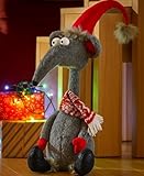 Marco Paul - Adorno de Rata de Navidad de Peluche Suave para Navidad, decoración para Festivales