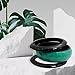 Pure Hands Emerald Noir Trio – Set of 3 Resin Bangles for Women | Gumdrop Green Diamond-Cut & Jet Black Wedge Bangles | Handmade Stackable Fashion Jewelry