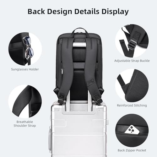 Image of Arctic Hunter 25L Expandable Laptop Backpack for Men | Slim Office Business Backpack for 15.6 Inch Laptop | Water Resistant Travel & Daily Commute Bag