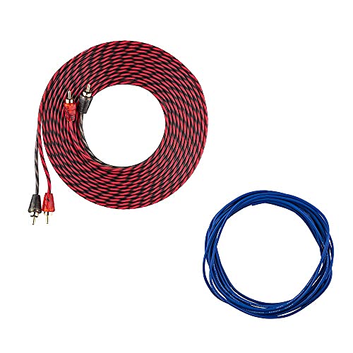 Ds18 Ak4 Complete 4 Gauge Cca Amplifier Installation Wiring Kit - Ampkit Helps Make Connections, Brings Power To Your Radio, Subwoofers, Speakers With Super Flex Wire - 1200W For 1 Amplifier #TOP5