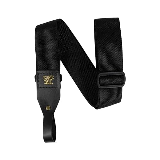 Ernie Ball PolyPro Correa de guitarra acústica - Negro