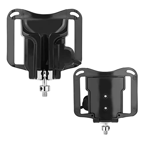 Annadue Uchwyt do Aparatu, Pasa Biodrowy Kabura, Mocowanie śrubowe 1/4, Cala, Klamra, Czarny, Plastik + metal, Klasyczny