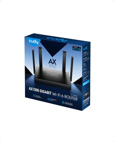 Cudy WR1500 Router Wi-Fi 6 Dual-band 1201Mbps Gigabit 4 LAN Nero MU-MIMO WPA3 - 6