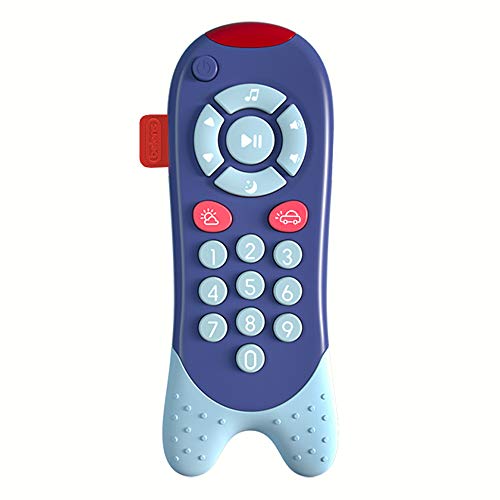 JONZOO Musical TV Remote Toy for Toddlers, Electronic Learning Educational Toy with Sound and Lights, Ideal Gift for 12 Months and Up