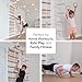 WEDANTA Wooden Swedish Ladder Wall Set – Kids Stall Bars for Exercise – Kids Swedish Gymnastic Wall Gym – Wood Stall Bar Gymnastics Playground – Best Gym for All Family - Kinder-2