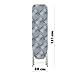 KADAX kleines Bügelbrett 104x30cm - Stabiler Bügeltisch für Dampfbügelstation, klappbar, höhenverstellbar, mit hitzebeständiger Bügeleisenablage, ausziehbares Fach
