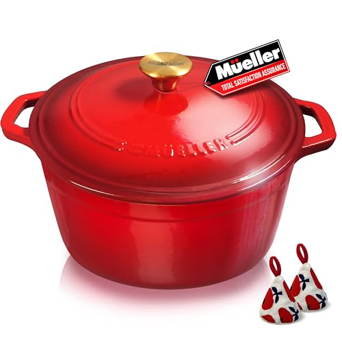 Mueller 6QT Enameled Cast Iron Pot