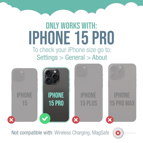 Image of Smartish iPhone 15 Pro Wallet Case - Wallet Slayer Vol. 2 [Slim + Protective] Credit Card Holder w /Kickstand - Drop Tested Hidden Card Slot Cover Compatible w /Apple iPhone 15 Pro - Leaf Me Alone