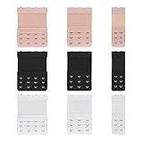 Contenido del Paquete: Recibirá un total de 9 piezas de hebillas de extensión de ropa interior para mujer en 3 colores para combinar con sus diferentes colores de ropa interior, también puede elegir el color de acuerdo con su interés
