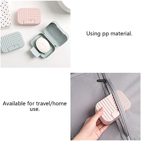 Soap Box Portable Soap Strong Closure Soap Dish Leak Proof Soap Storage Tray for Bathroom Kitchen and Travel