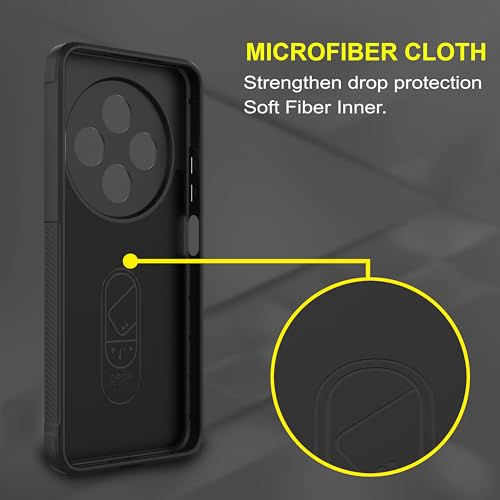 Image of Zapcase Back Case Cover for Poco M7 5G | Compatible for Poco M7 5G Back Cover | Liquid Silicon Magic Case with Camera Protection | Black