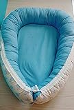  Nido bebe/Reductor de cuna Elefantes azules
