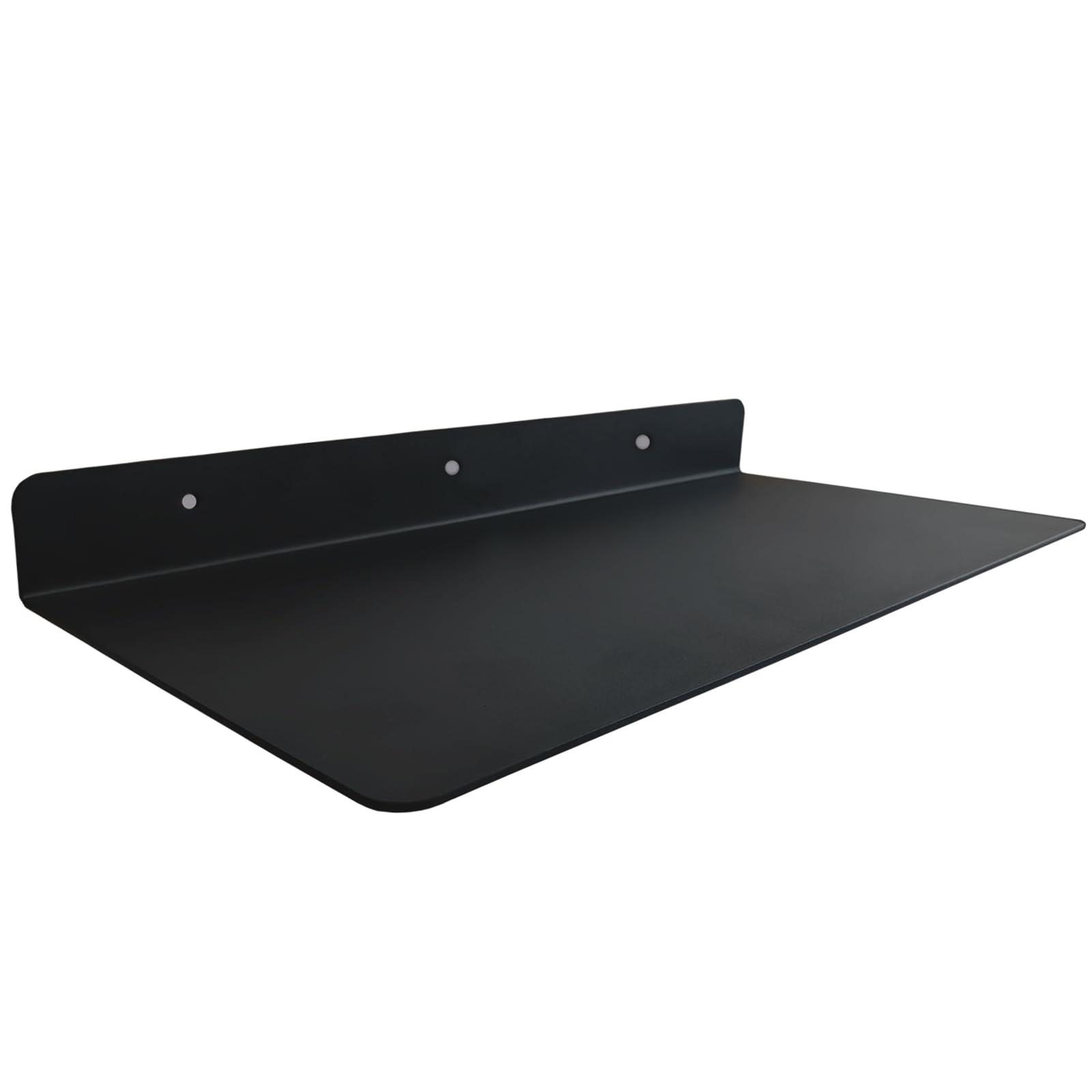 VOHYOV Linear Floating Shelf Wall Mounted Metal Shelves Heavy Duty Industrial Modern Steel Black Linear Metal Wall Shelf Modern Farmhouse Living Room