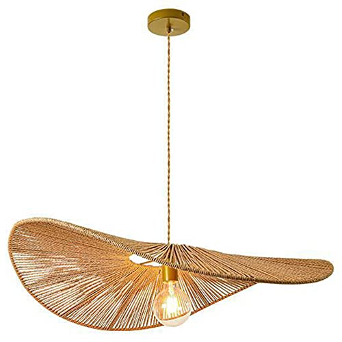 Lustre créatif en corde de chanvre pour ambiance salle à manger