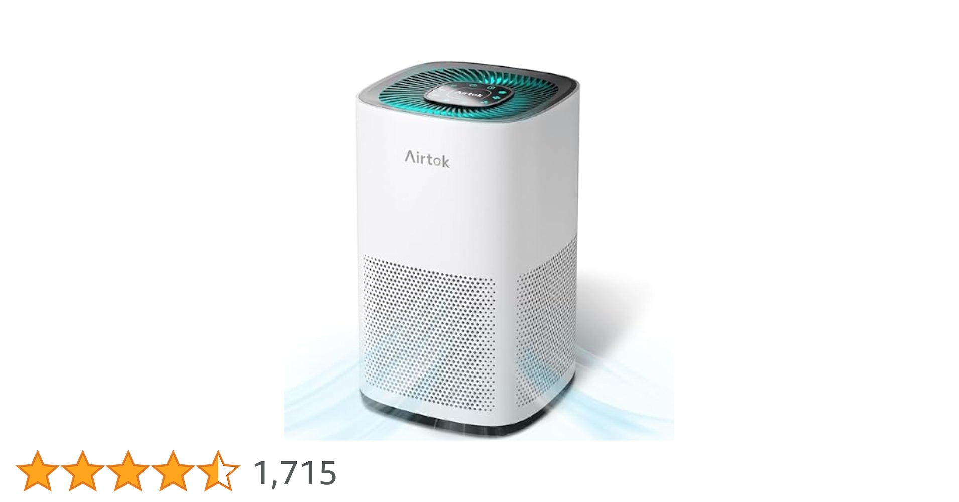 ❥AIRTOK空気清浄機 30畳対応 花粉PM2.5対応 5重除菌 Amazon.co.jp: AIRTOK 空気清浄機 30畳 花粉対策 5重除菌 集じん