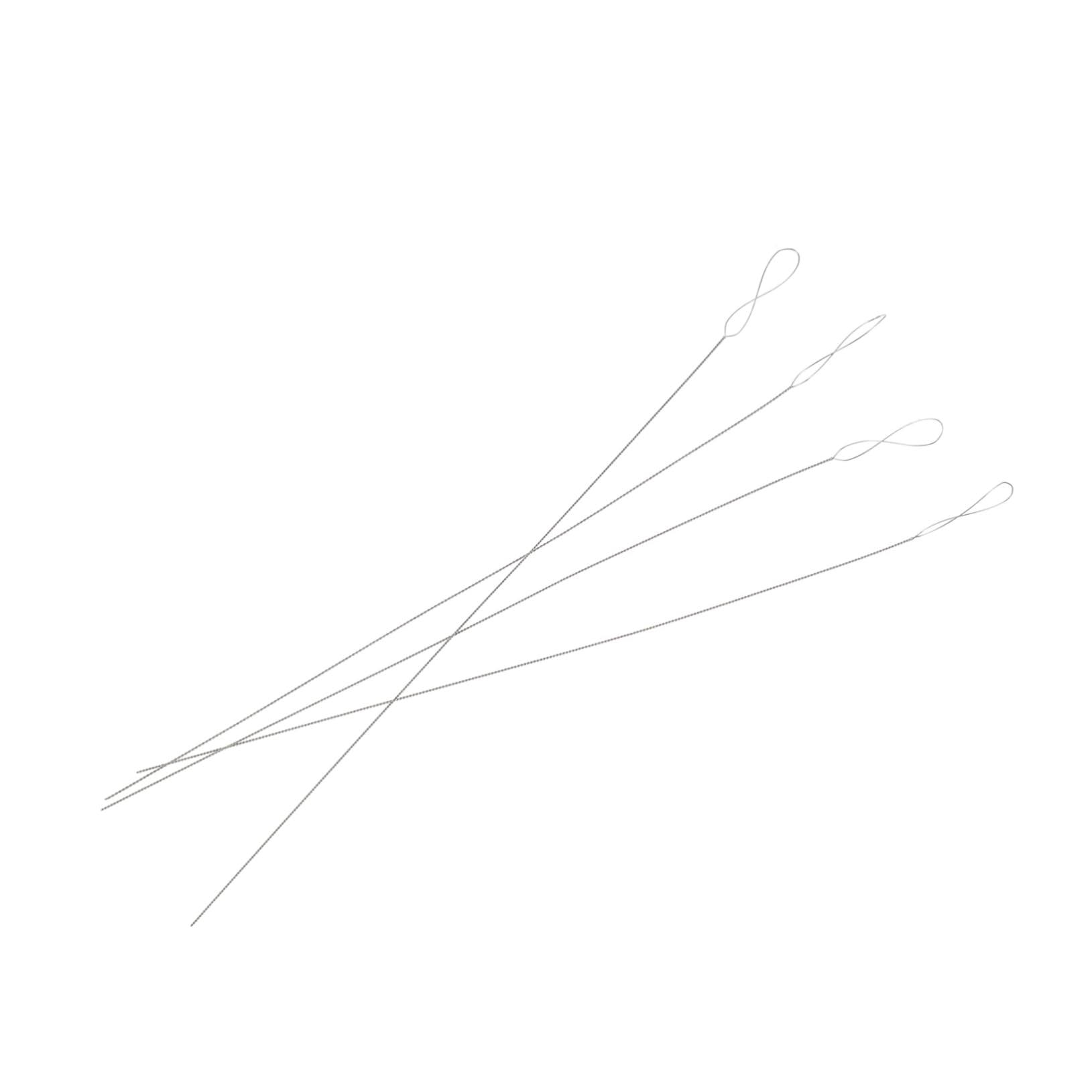 ERINGOGO High-Polished Metal Beading Needles 4pcs Kit for DIY Jewelry Necklace Bracelet Compact Strong for Travel